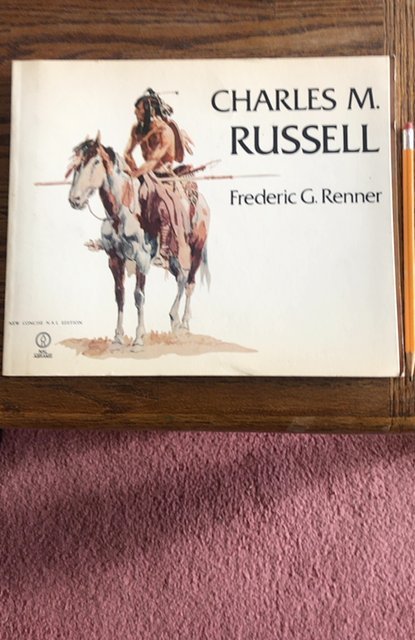 Charles M.Russell book, 160p,1976 great ART!