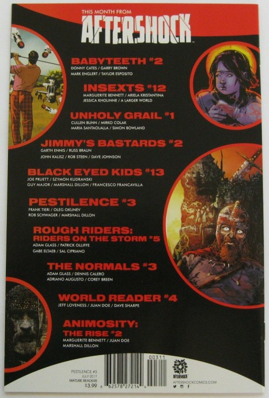 Pestilence #3 (Jul 2017, Aftershock), NM+ condition (9.6)