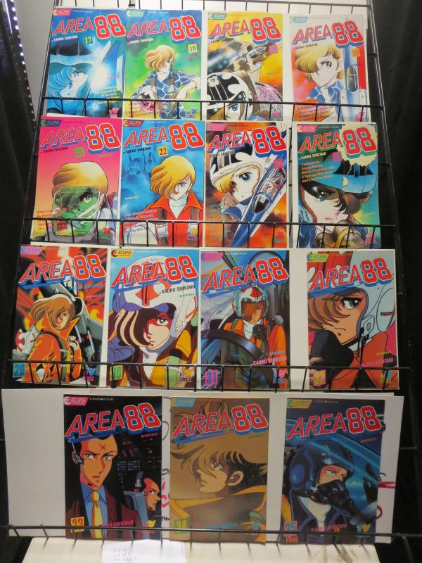 Area 88 (Eclipse 1987) #17-22, 26, 28-35 Top Gun Drama! Adapted to UN Squadron!