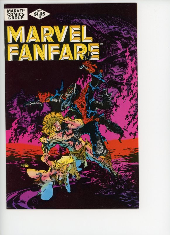 Marvel Fanfare 2 F/VF Michael Golden Cover & Art