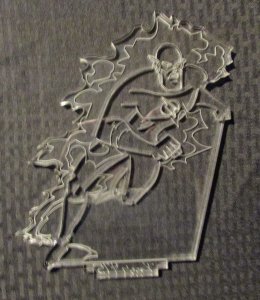 2000 DC Comics FLASH Light Sculpture NM w/ Signed #475 COA NO BASE