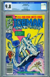 Iceman #1 CGC 9.8 1984 Marvel-Newsstand-comic book 3990902007