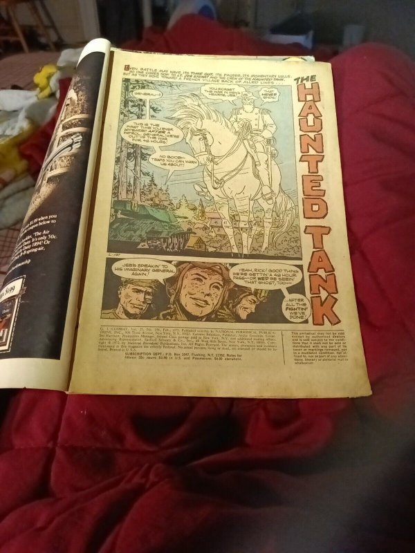 G.I Combat 7 Issue DC Bronze Age Comics Lot Run Set Haunted Tank Collection