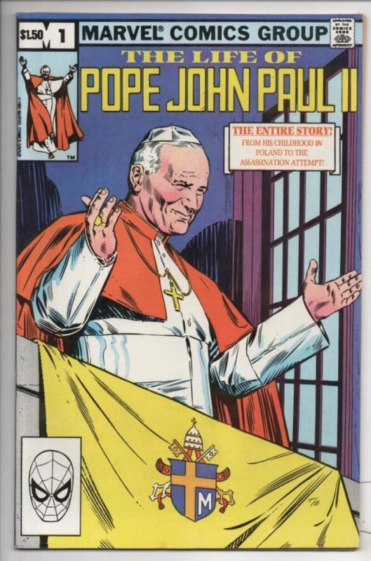 The LIFE of POPE JOHN PAUL II #1, VF/NM, Catholic, Church, 1982, Marvel