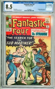 Fantastic Four #27 (1964) CGC 8.5! OWW Pages!