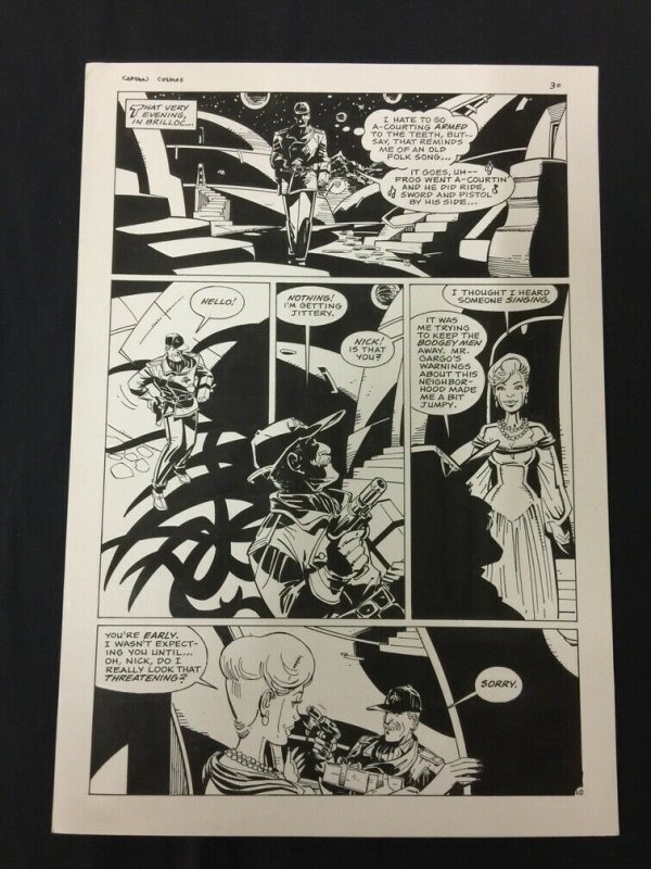 Captain Cosmos Page 30 Original Art Joe Stanton Nicola Cuti Space Opera