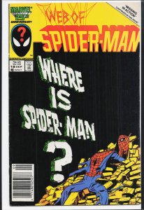 Web of Spider-Man #18 Newsstand Edition (1986) Spider-Man [Key Issue]