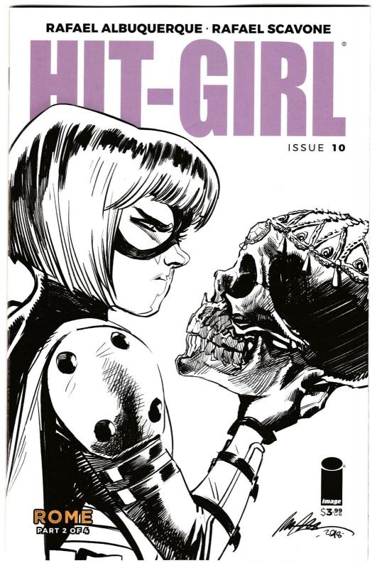 Hit-Girl #10 B&W Variant Cvr B (Image, 2018) NM