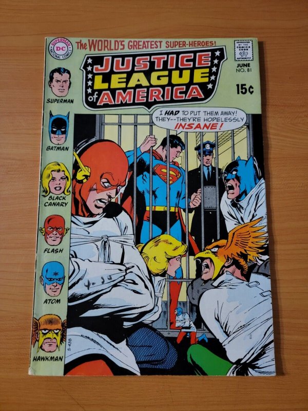 Justice League of America #81 ~ VERY FINE VF ~ 1970 DC Comics