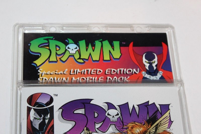 NEW SEALED Spawn 9 Car Mobile Diecast Hot Wheels w/Comic Book 1st App Angela Key