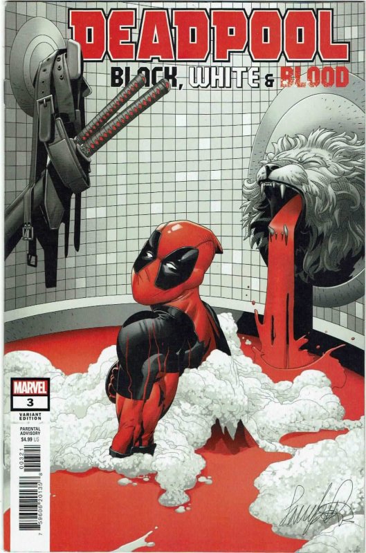 Deadpool: Blaxk White & Blood #3 Salvador Larroca Variant NM-