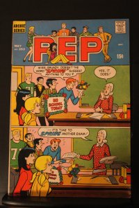 Pep #253 (1971) Mid-High-Grade FN/VF Exam Scare cover! Archie and the gang wow!