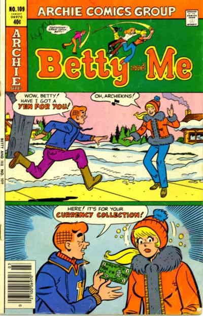 Betty And Me #109 VG ; Archie | low grade comic March 1980 Snow Cover