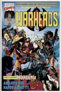 WARHEADS #1, NM, Wolverine, X-Men, Guns, blood, 1992