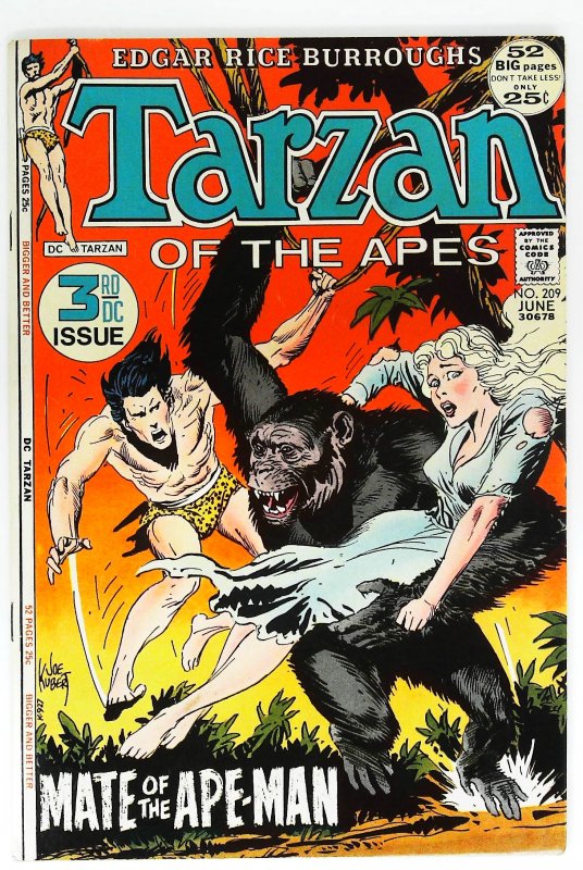 Tarzan (1972 series)  #209, VF (Actual scan)