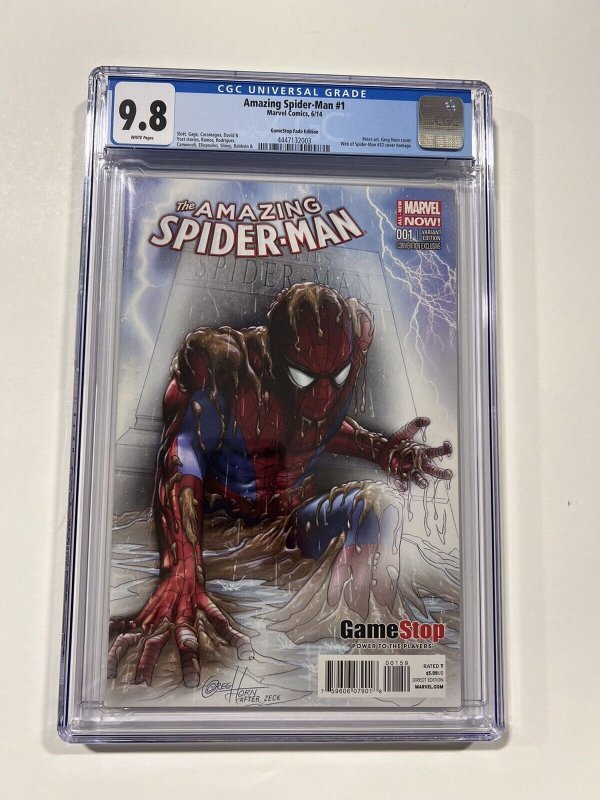 Amazing Spider-Man 1 CGC 9.8 2014 Marvel Comics GameStop Fade Edition