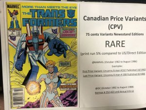Transfomers (1985) # 7 Canadian price Variant ! (F/VF) More Then Meets The Eye