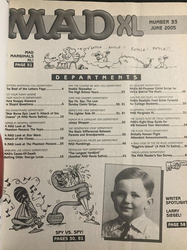 2005 June MAD XL Magazine #33 FN- 5.5 Alfred E Neuman / Star Wars Issue