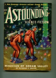 ASTOUNDING OCTOBER 1938-STREET AND SMITH-L. RON HUBBARD-HOWARD BROWN-VF-