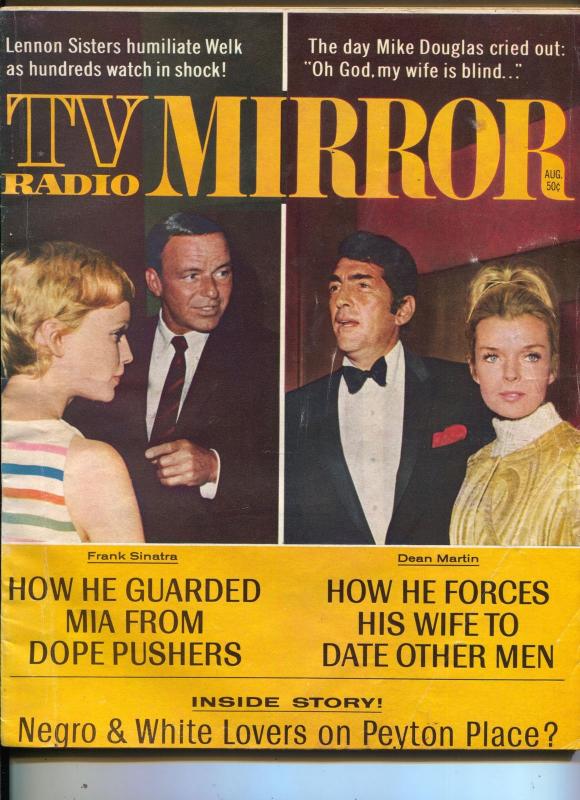 TV Radio Mirror-Dean Martin-Mia Farrow-Chet Atkins-Mike Douglas-Aug-1968