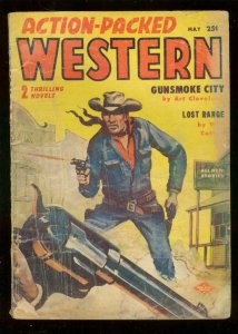 ACTION-PACKED WESTERN PULP MAY 1957-JESSE JAMES STORY-fair/good FR/G