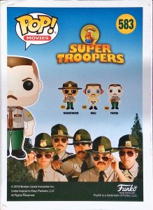 Funko Pop! Super Troopers Farva Vinyl Fig #583 FC6