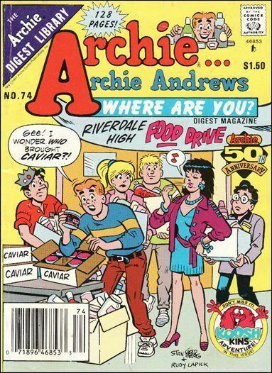 Archie…Archie Andrews, Where Are You? Digest Magazine #74 VF/NM; Archie | save o