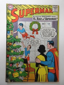 Superman #166 (1964) VG+ Condition moisture stain, stamp fc