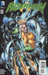 Aquaman (7th Series) #52A VF/NM ; DC | New 52 Dan Abnett Last Issue Variant