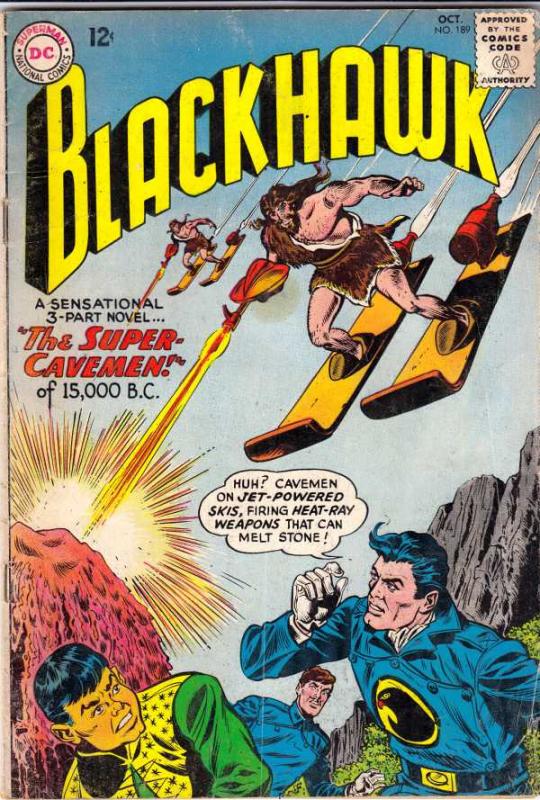 Blackhawk #189 (Oct-63) FN- Mid-Grade Black Hawk, Chop Chop, Olaf, Pierre,Chu...