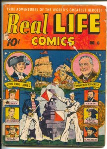 Real Life Comics #6 1942-U.S. Navy cover & story-rise of Yellow Fascism-John ...