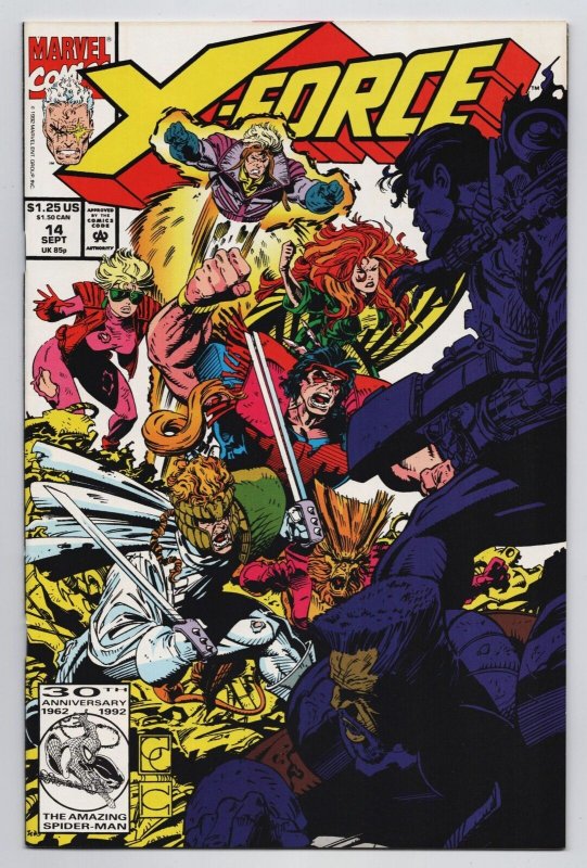 X-Force #14 Deadpool | Domino | Weapon X (Marvel, 1992) VF/NM 