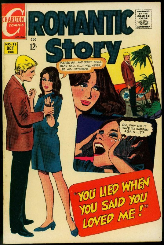 Romantic Story #96 1968- Charlton Comics- Silver Age Romance VF-