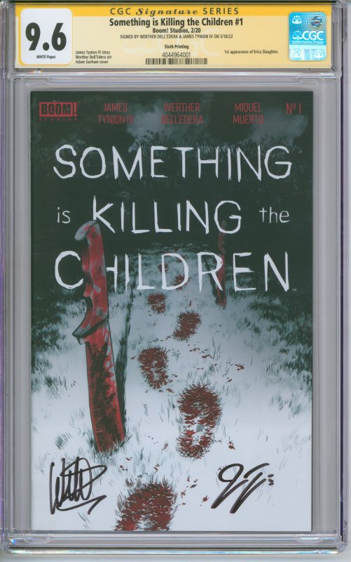 Something Is Killing The Children #1 CGC Signature Series 9.6 2020