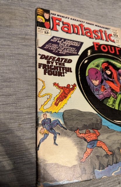 Fantastic Four #38 Sandman! Medusa!  Jack Kirby! Marvel 1965