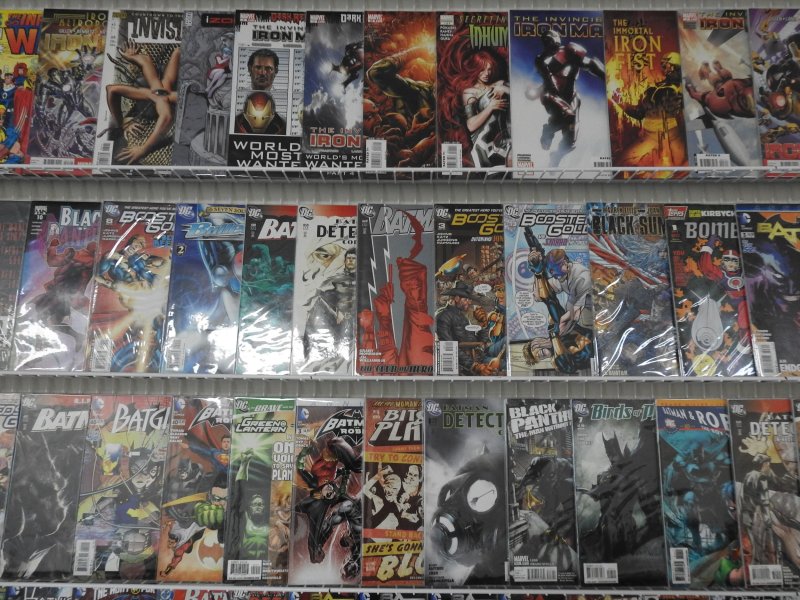 Huge Lot of 120+ Comics W/ Batman, Iron Man, New Teen Titans Avg. VF- Condition!