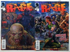 Rage Lot of 2 #1, 2 (2011) Dark Horse Comics 1st Print Comic Books