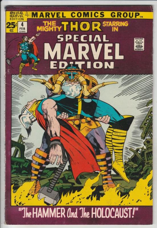 Thor, Special Marvel Edition #4 (Feb-72) VF High-Grade Thor, Odin