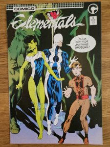 Elementals #6 (Comico, 1984 series) Wrap-around Cover