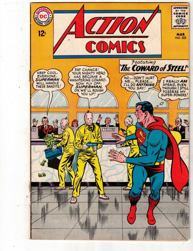 Action Comics #322 1965 FN/VF PRICE DROP! Superman, Supergirl, Red Kryptonite