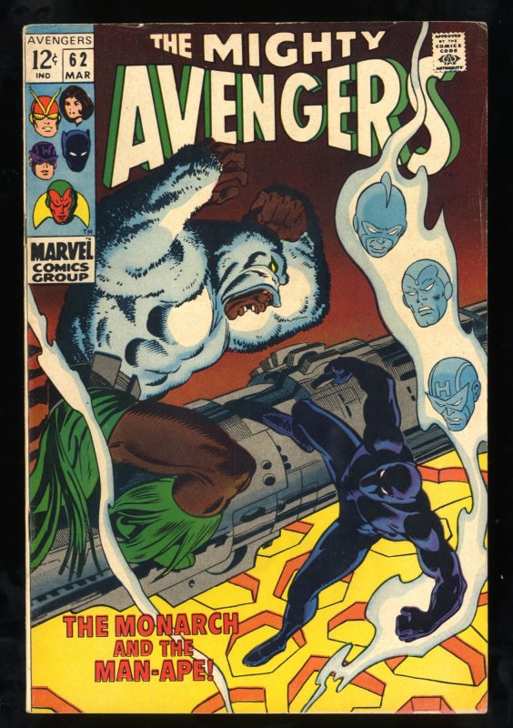 Avengers #62 FN+ 6.5 1st Man-Ape!