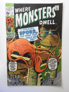 Where Monsters Dwell #2 (1970) VG+ Condition!