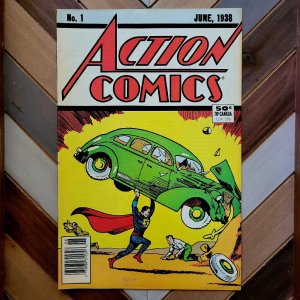 ACTION COMICS #1 VF (DC 1988 - Reprint) NEWSSTAND EDITION! 50-cent cover