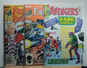 ?Fantastic Four #272,#273 & Avengers #8 FACSIMILE  Nathanial Kang Variant Set.