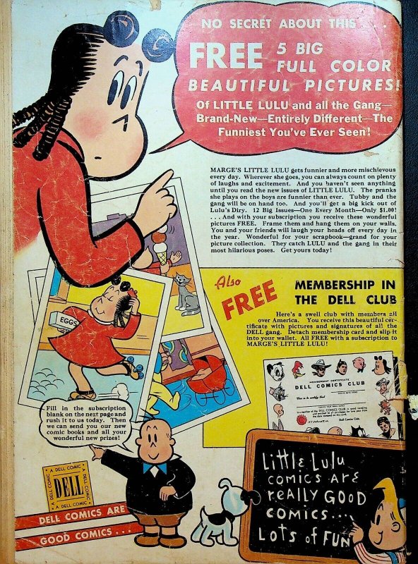 Marge's Little Lulu 35 Dell Comics 1951 Toy Duck