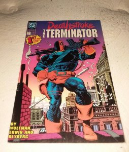 DC COMICS - Deathstroke the Terminator #1 arrow 1991 COMIC BOOK fn key classic