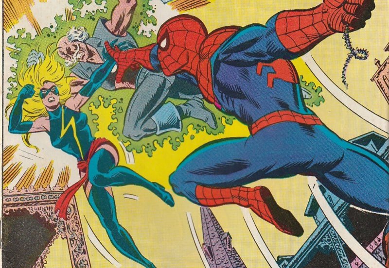 Marvel Team Up(vol. 1) # 77 Spiderman, Dr. Strange, and Ms. Marvel