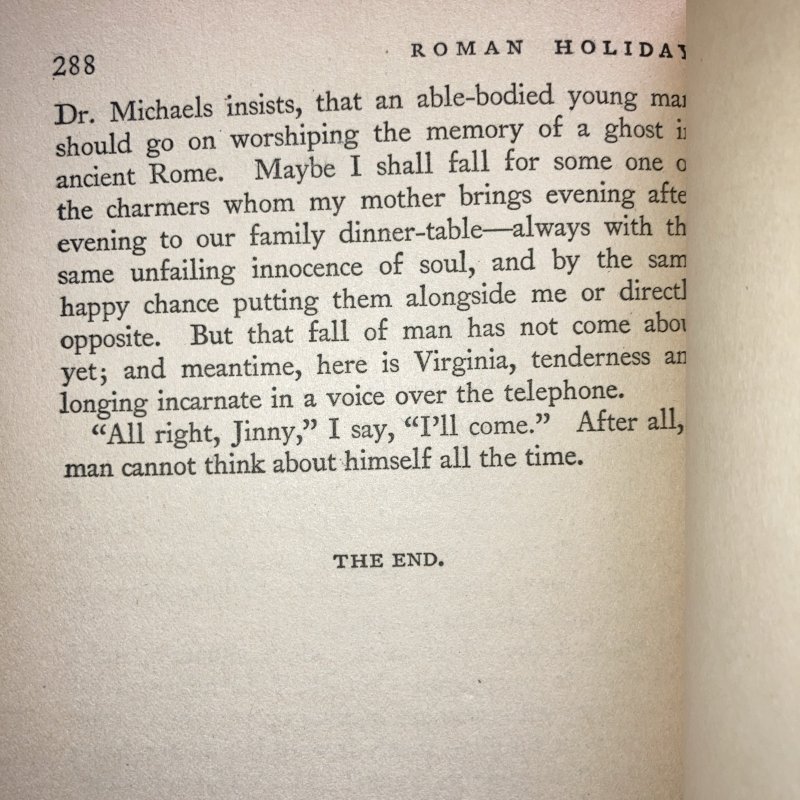 Roman Holiday, Sinclair, 1931