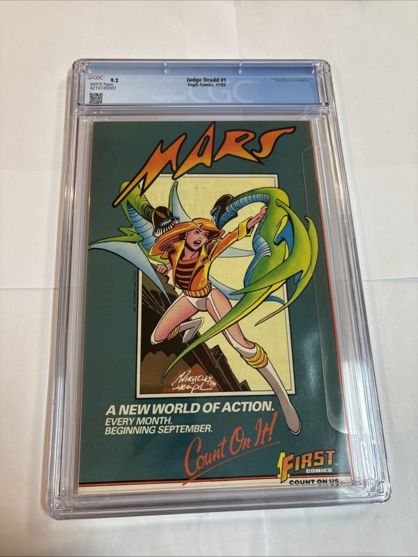 Judge Dredd (1983) # 1 (CGC 9.2 WP) 1st US App Judge Dredd