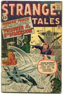 Strange Tales #103 1962- Human Torch- Jack Kirby Silver Age G-